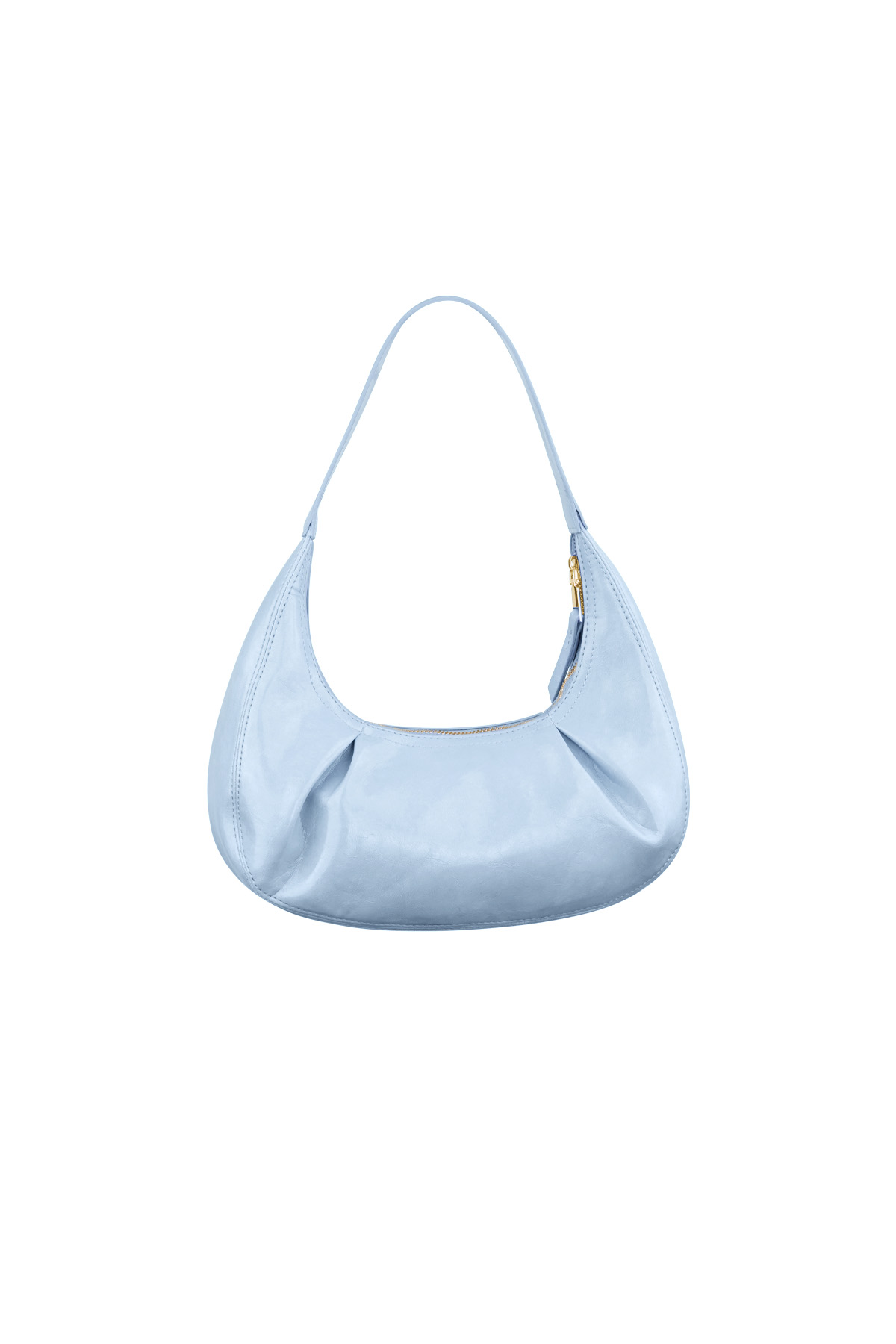 Tas met plooien - blauw 