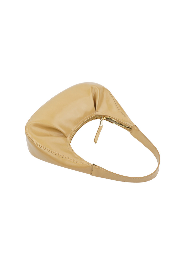 Bag with pleats - camel  Picture10