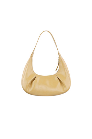 Bag with pleats - camel  h5 