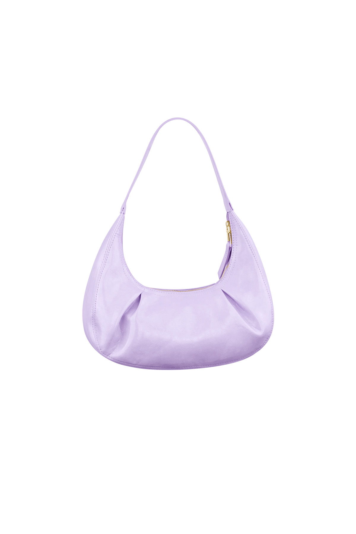 Bag with pleats - lilac  2