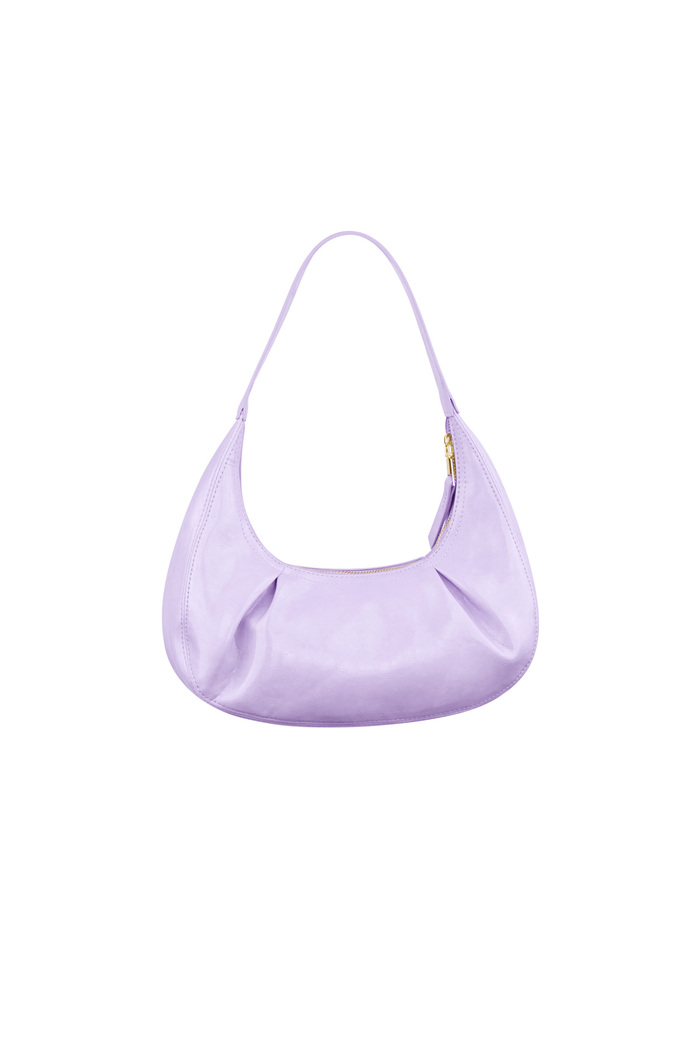 Bag with pleats - lilac  