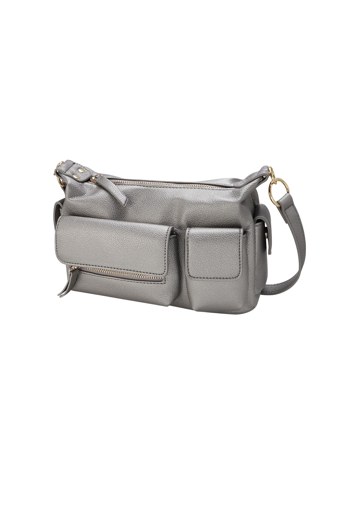 Statement bag with compartments - dark gray 