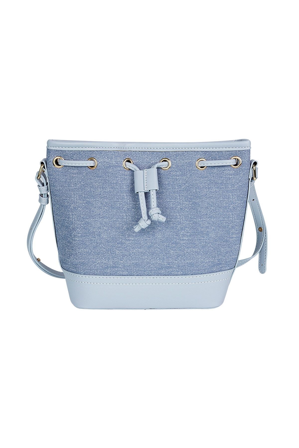 Denim bucket bag - blue