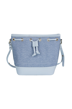Denim bucket bag - blue h5 