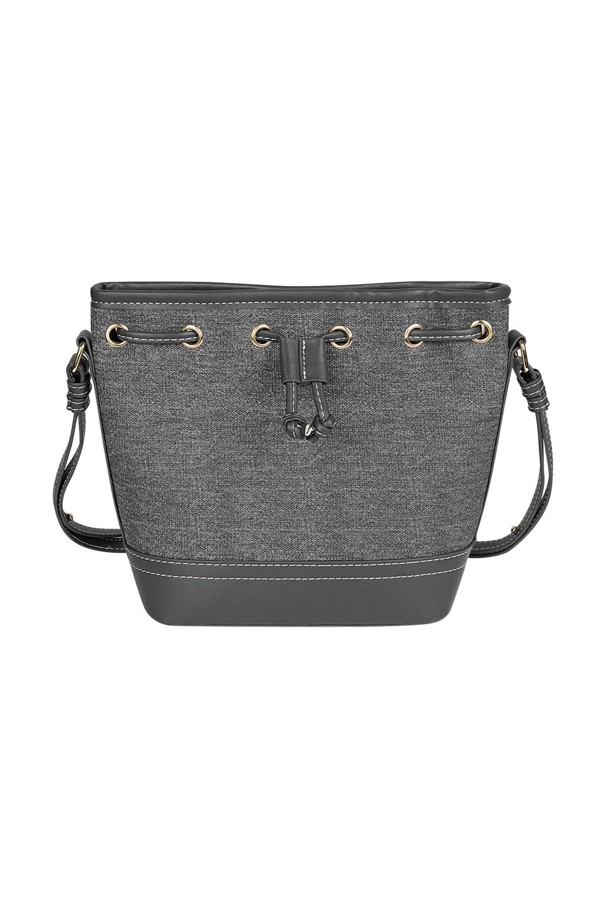 Denim bucket bag - dark gray 2