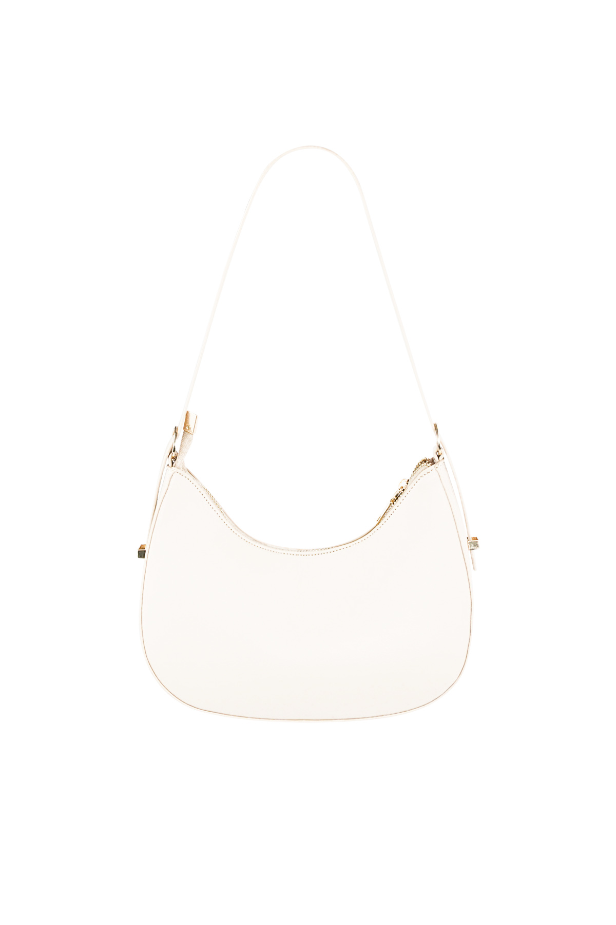 Colorful crescent moon bag - off-white