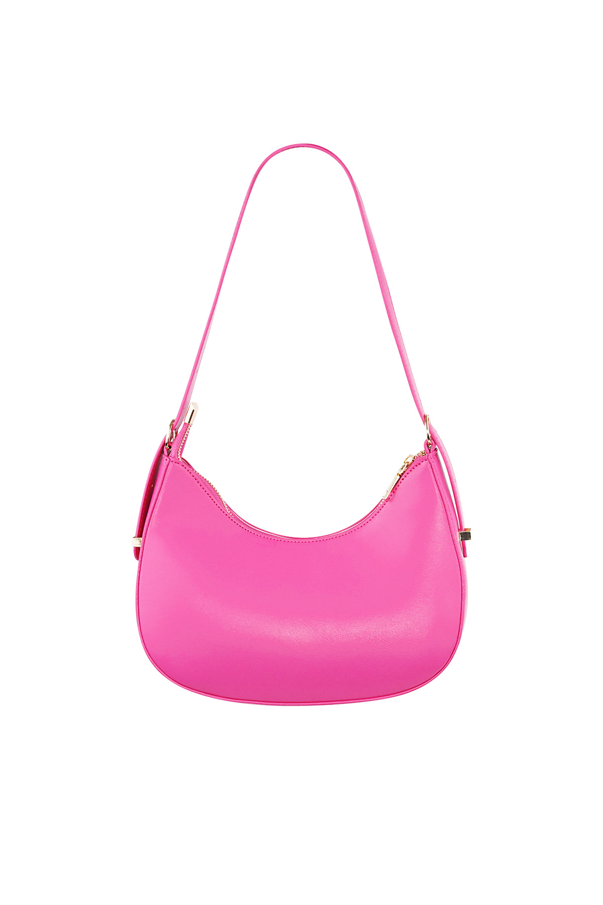 Colorful crescent moon bag - fuchsia