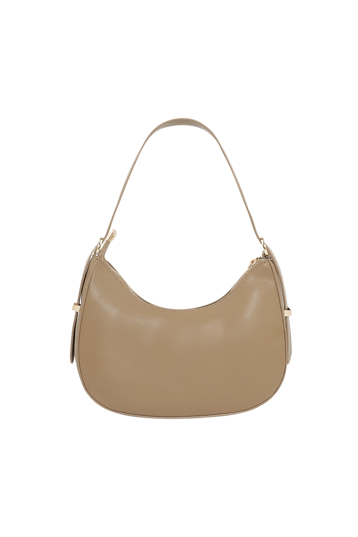 Sac demi-lune classique - beige h5 