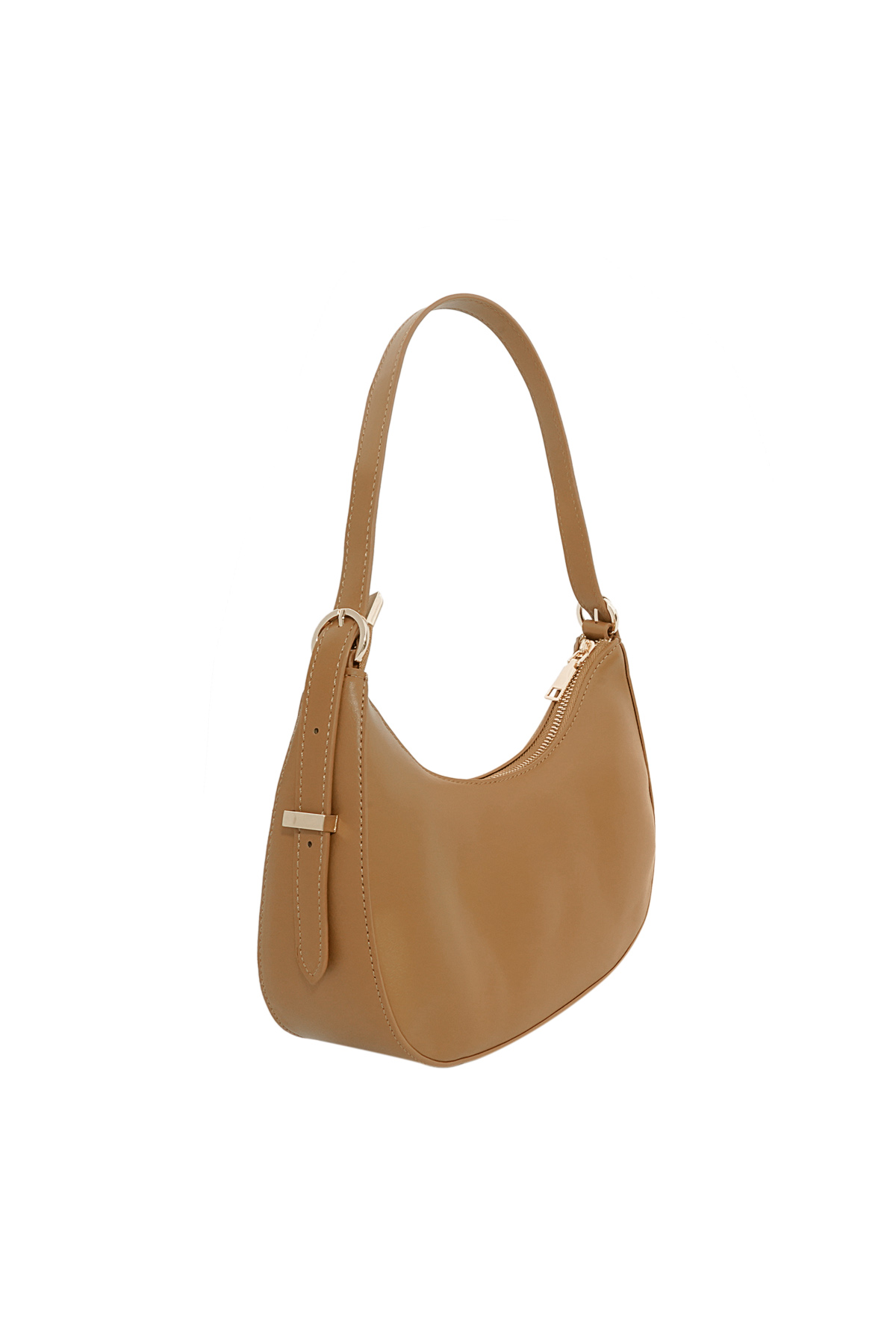 Sac demi-lune classique - marron Image2