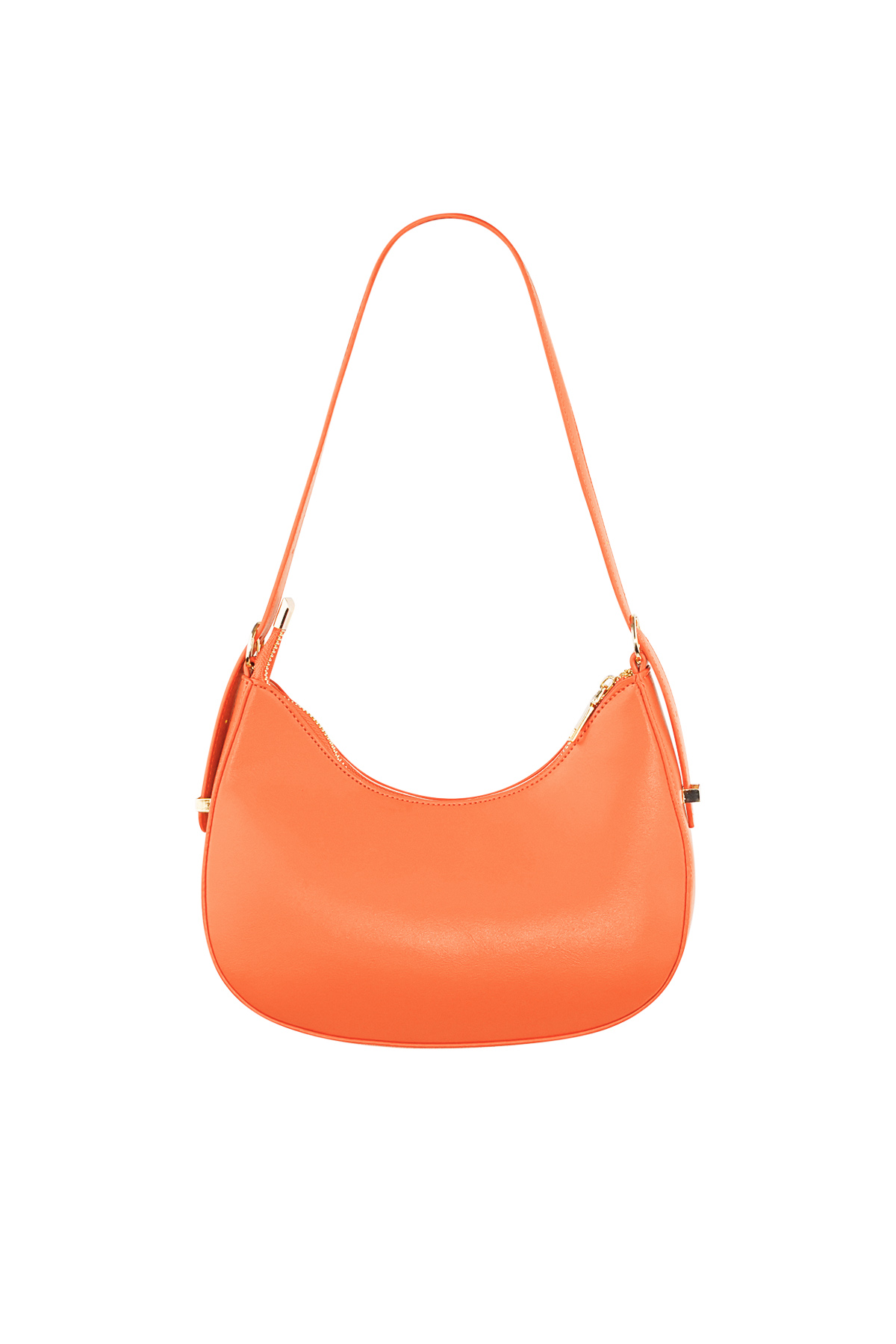 Colorful crescent moon bag - orange