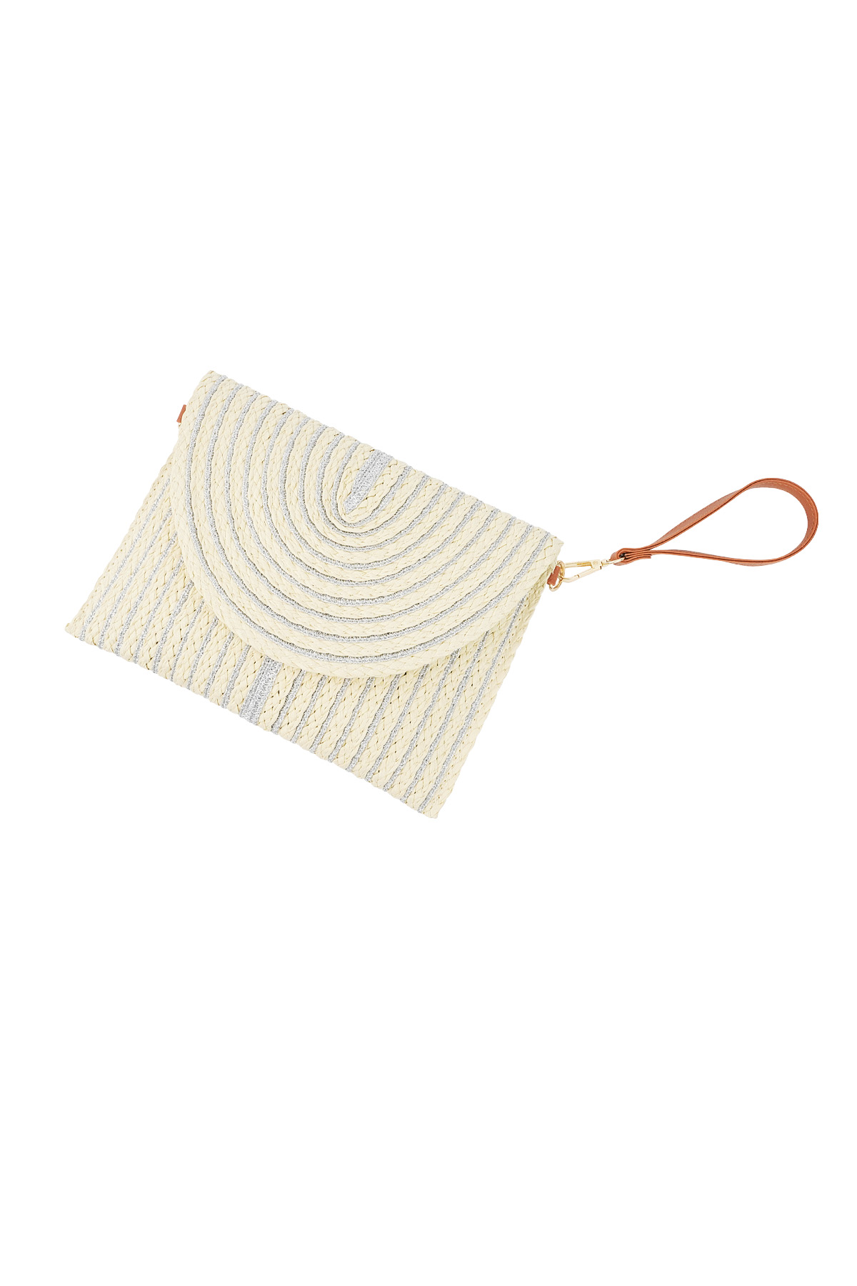 Bolso de mano de verano living life - blanco roto h5 Imagen6