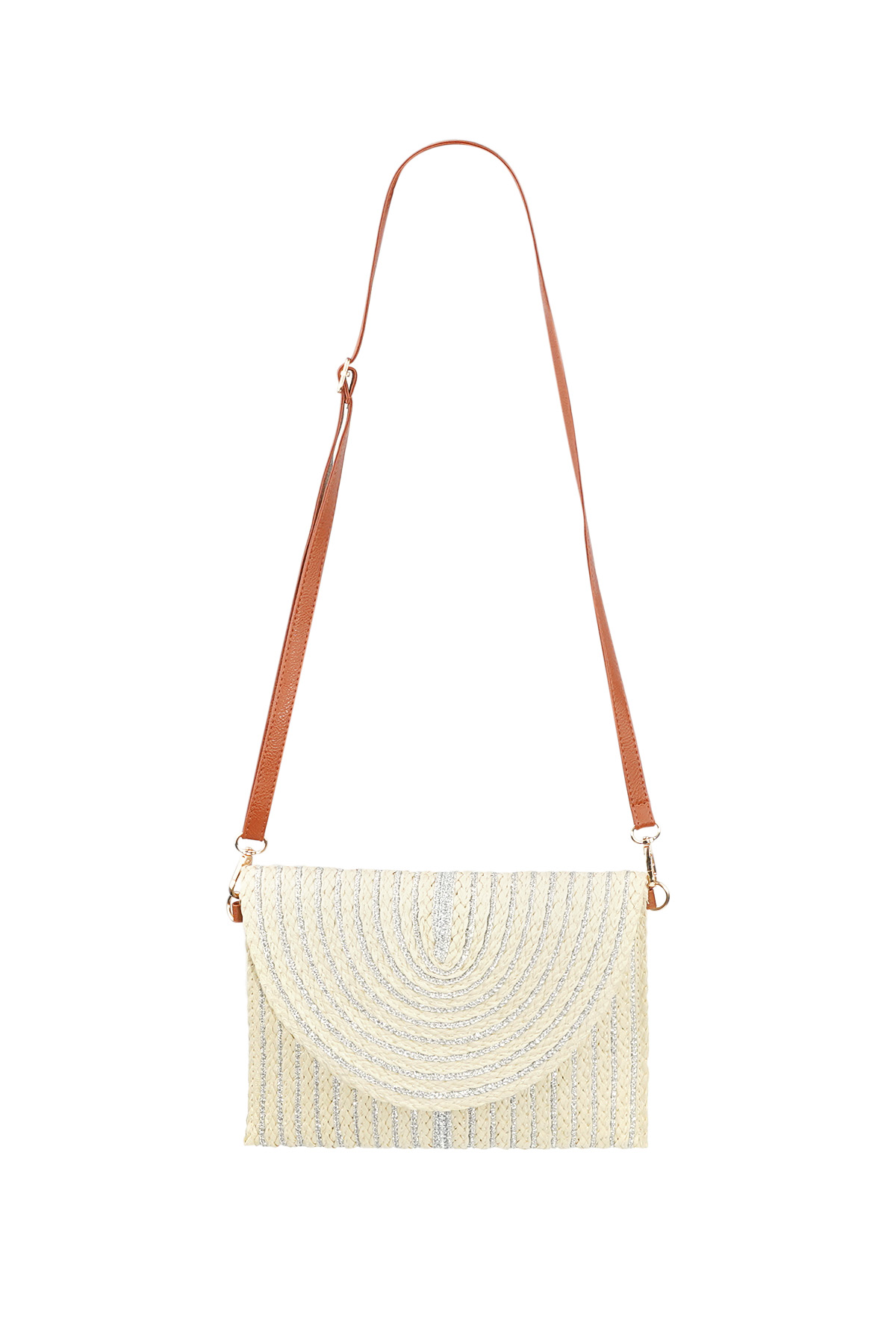 Bolso de mano de verano living life - blanco roto h5 Imagen7