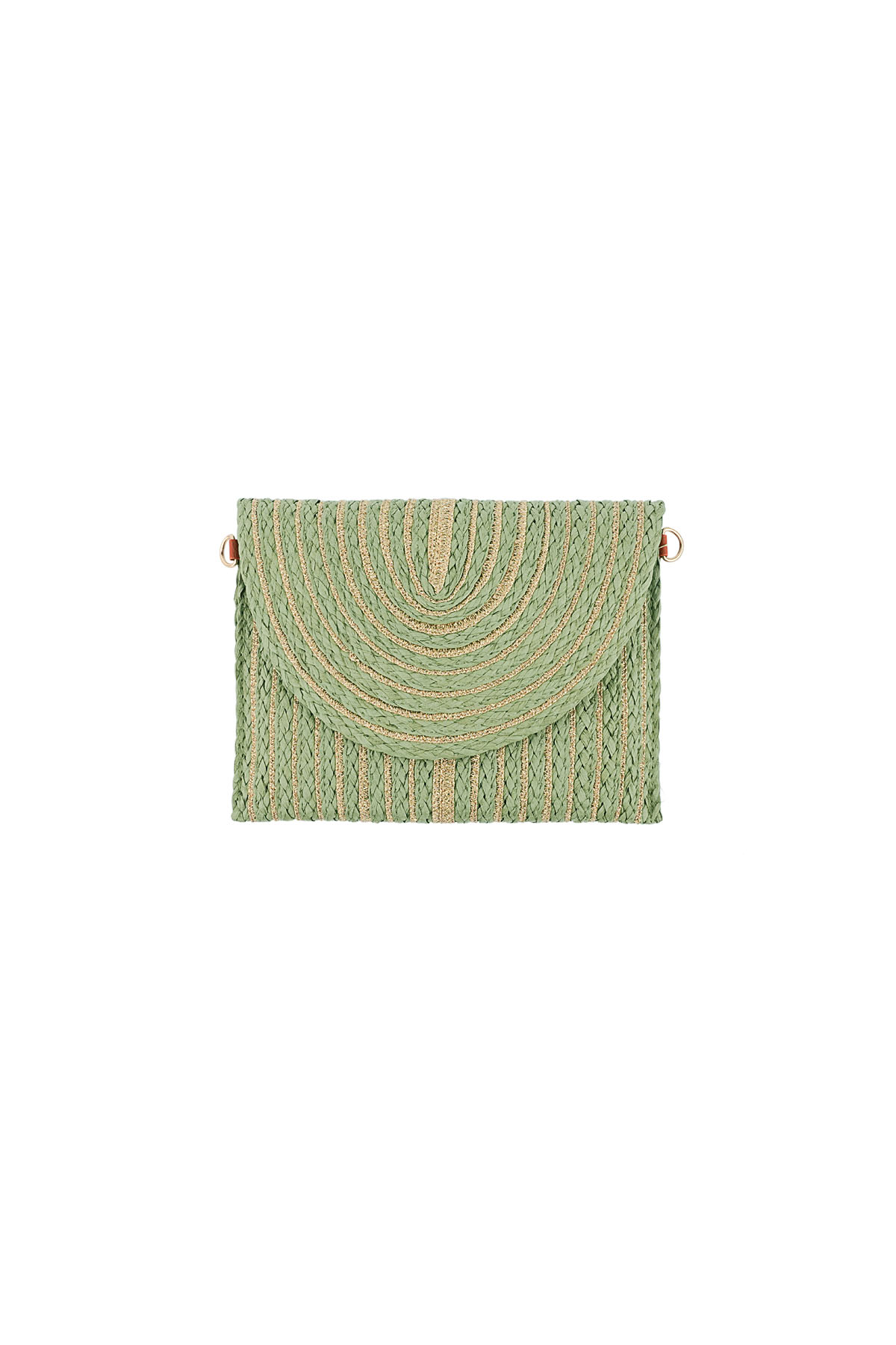 Zomer clutch living life - groen h5 