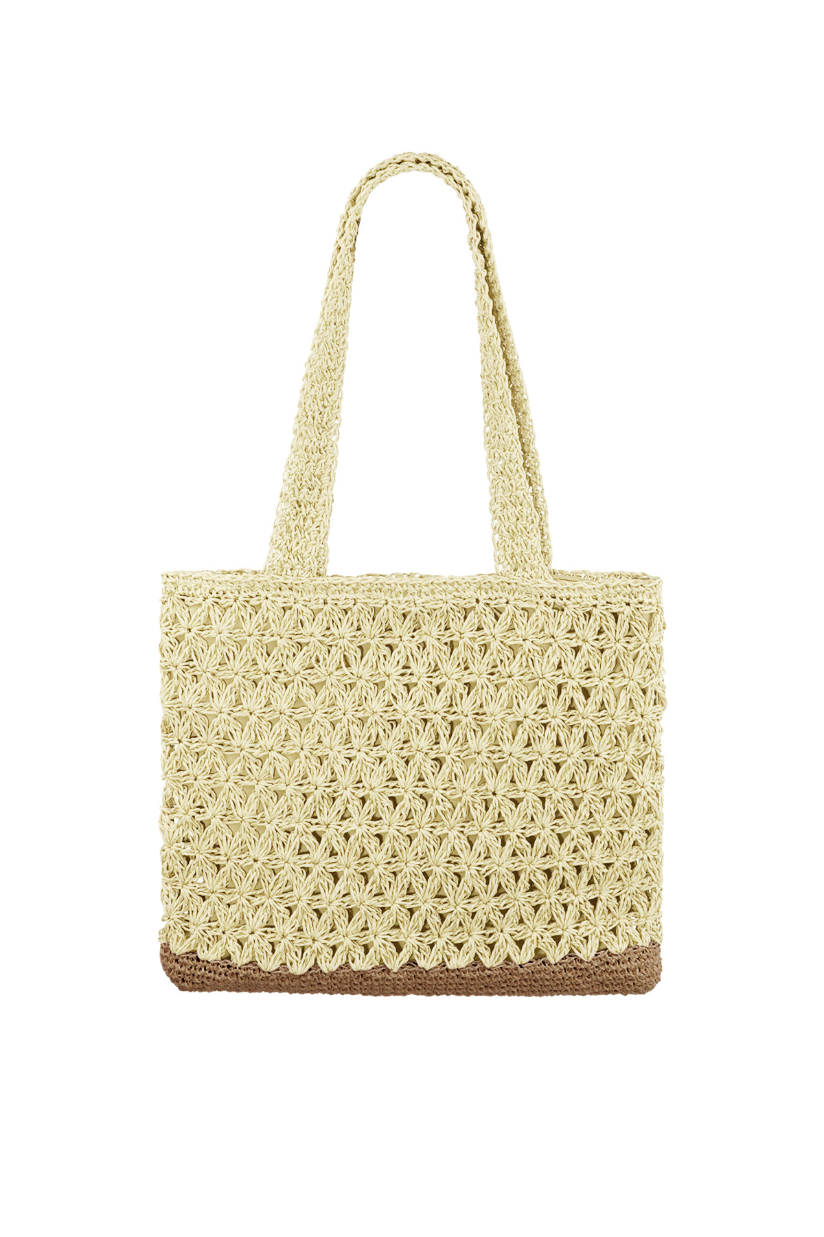 Crochet beach shopper - off-white h5 