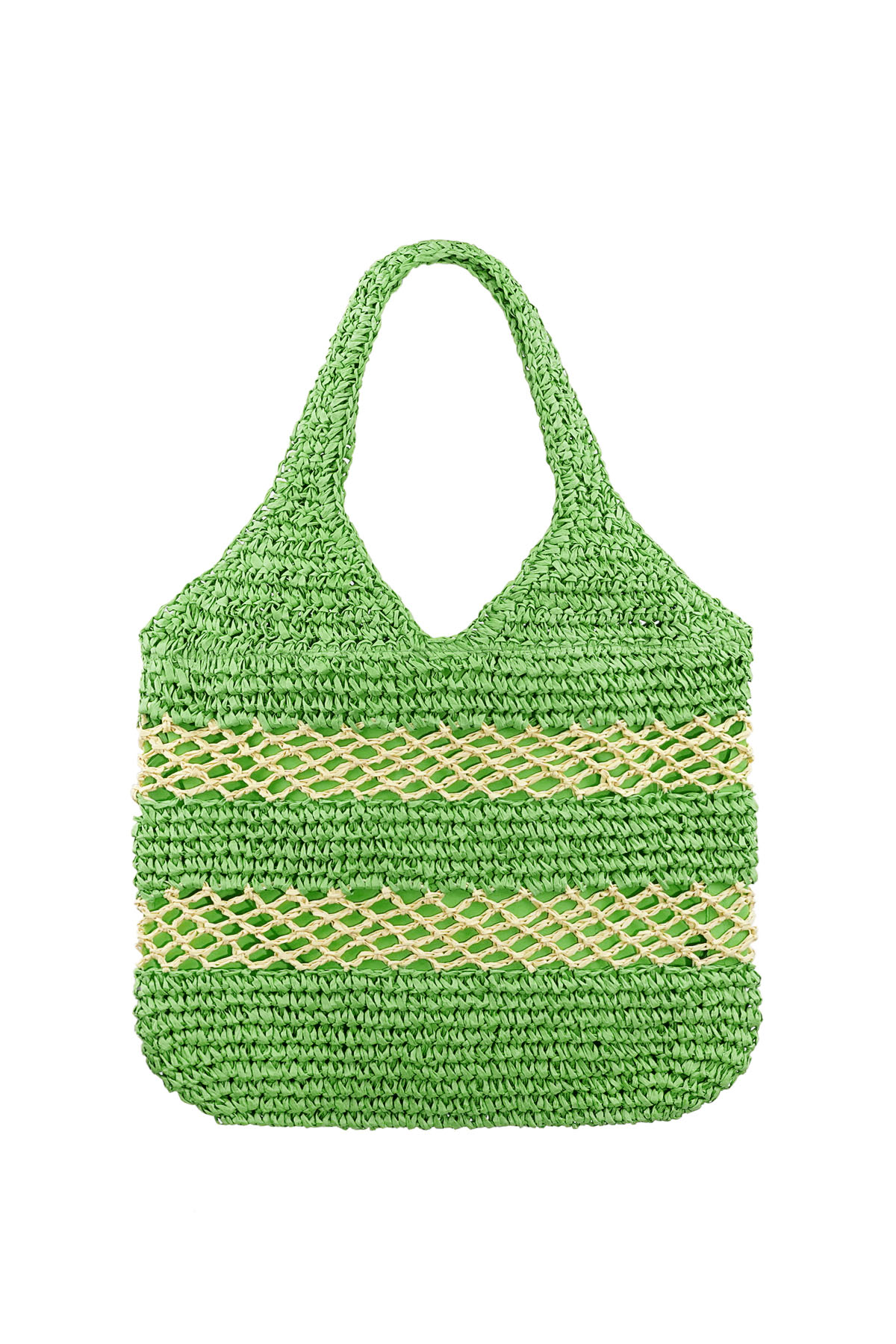 Borsa da spiaggia colorata ribelle - verde h5 