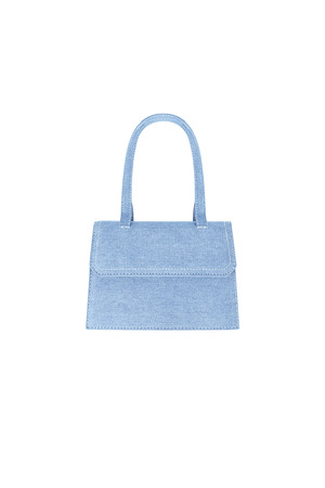 Mini denim çanta - açık mavi h5 
