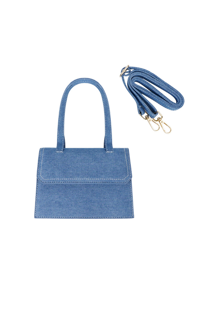 Mini denim tas - blauw Afbeelding6