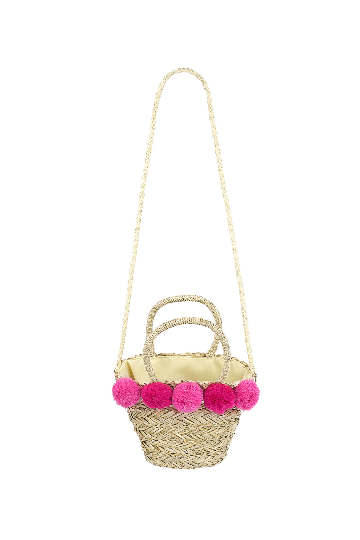 Beach bag with colorful dots - pink  Picture5