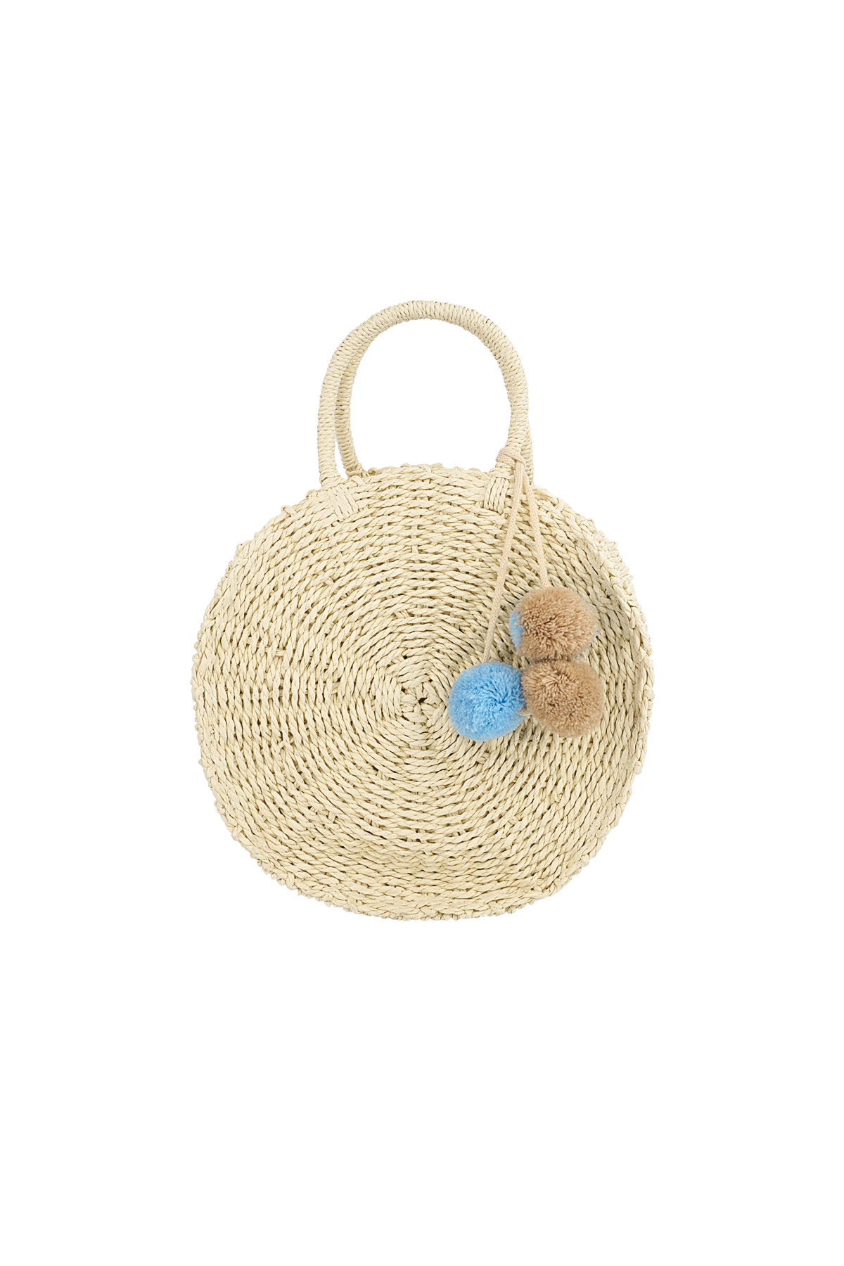 Round beach bag - off-white  h5 