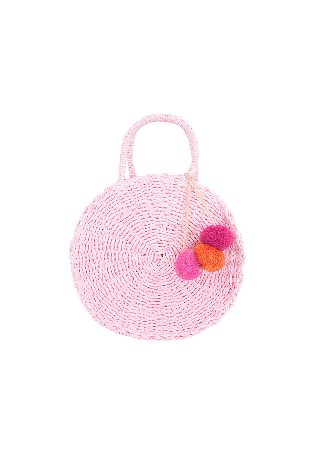 Round beach bag - pink 