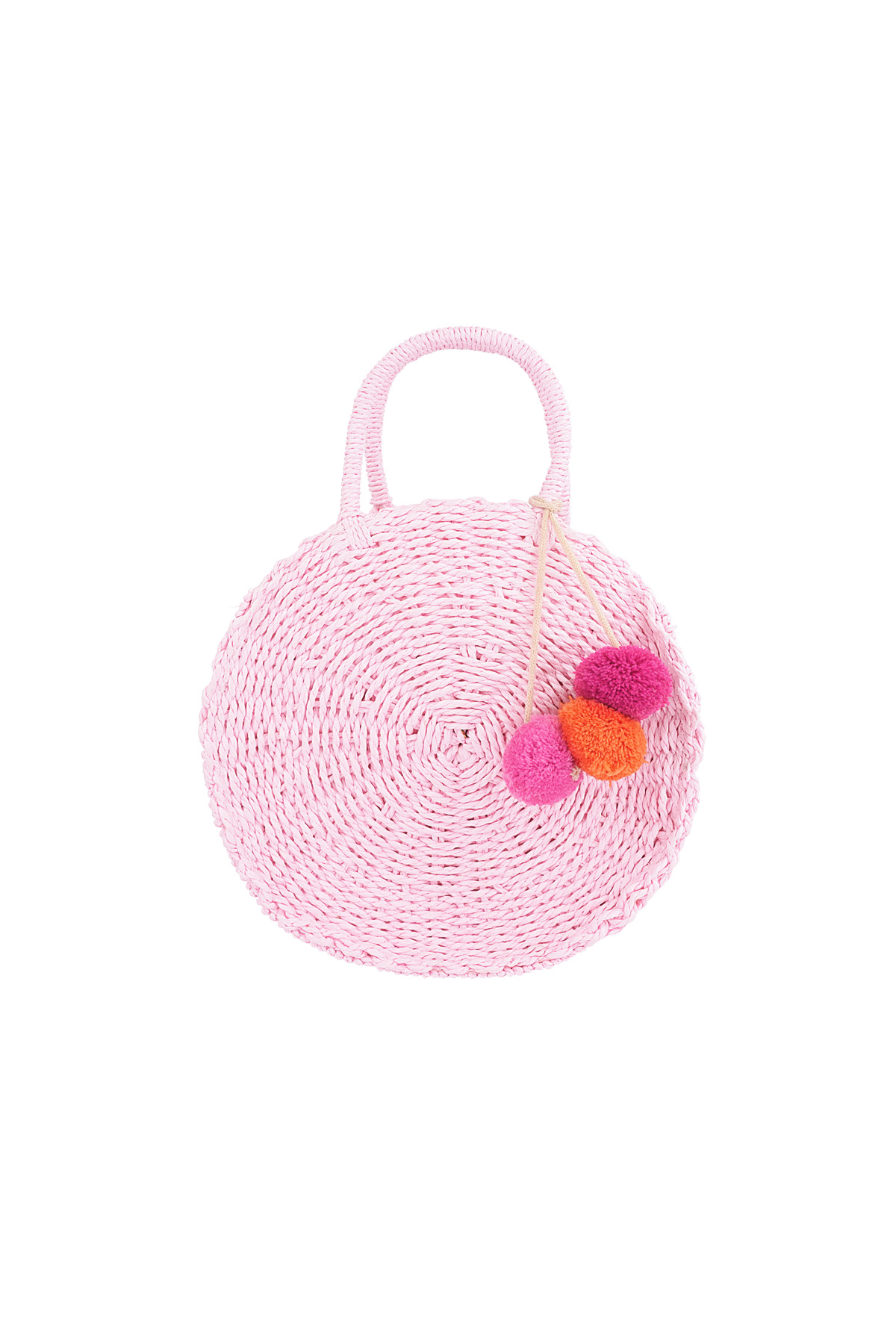 Sac de plage rond - rose  h5 