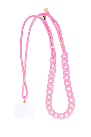 Switched telephone cord - pink h5 