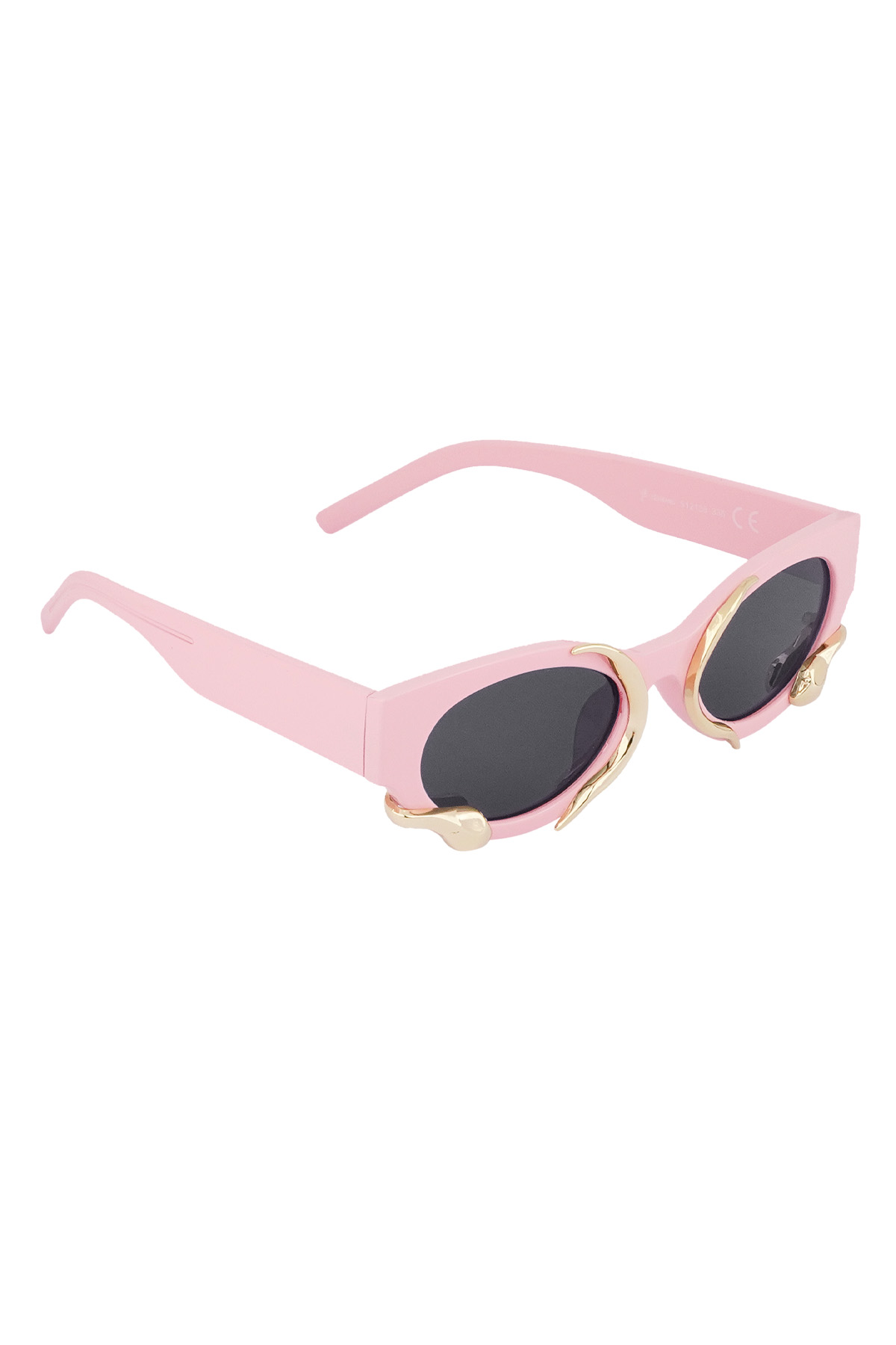 Gafas de sol con estampado de serpiente - negro/rosa  h5 