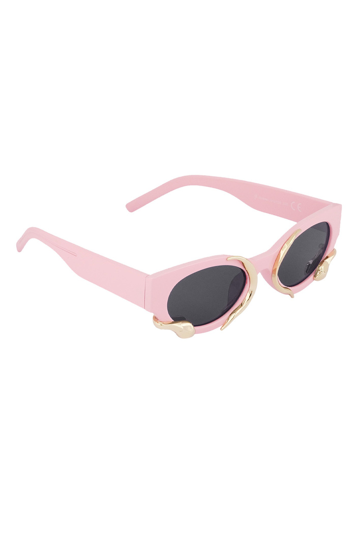 Snake sunglasses - black/pink  