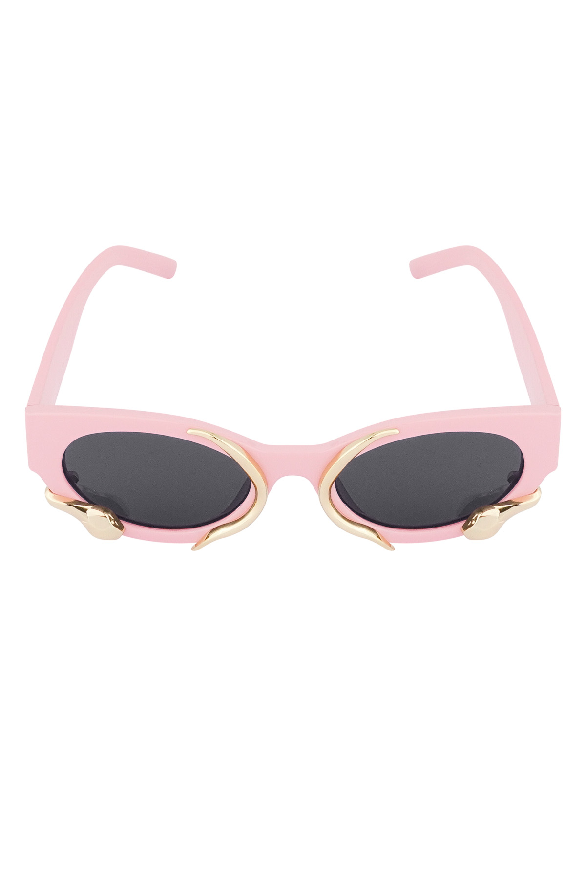Gafas de sol con estampado de serpiente - negro/rosa  Imagen5