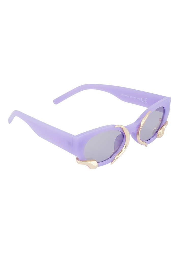 Gafas de sol con forma de serpiente - violeta 