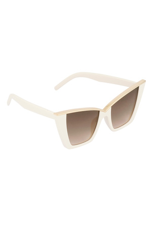 Chique zonnebril - gebroken wit  h5 