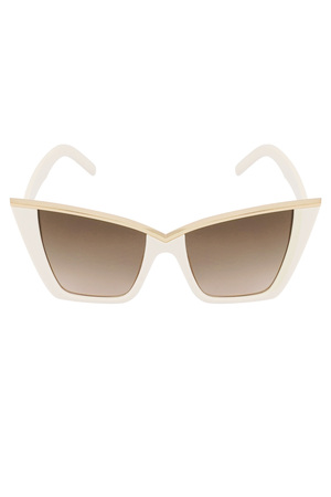 Gafas de sol elegantes - blanco roto  h5 Imagen4