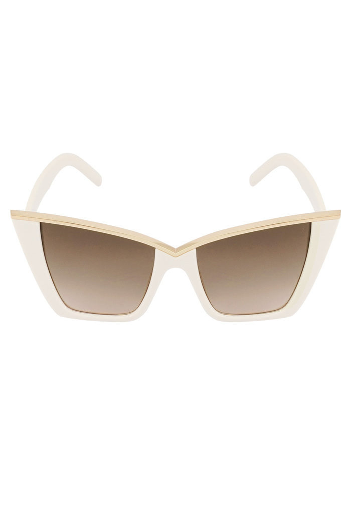 Gafas de sol elegantes - blanco roto  Imagen4