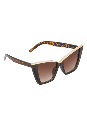 Schicke Sonnenbrille - braun  h5 