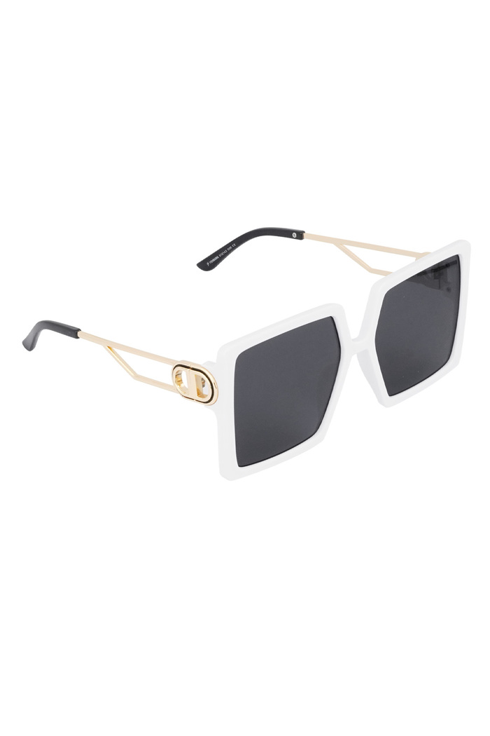 Summer statement sunglasses - white  