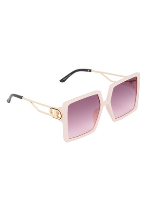 Sommerliche Statement-Sonnenbrille – Pink  h5 