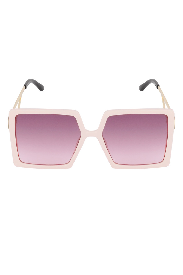 Sommerliche Statement-Sonnenbrille – Pink  Bild4