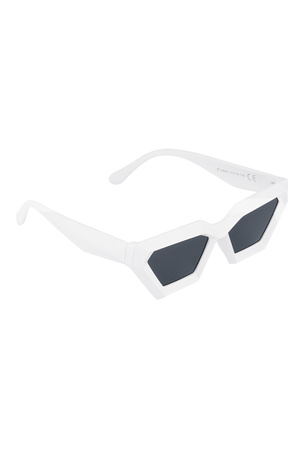 Eckige Sonnenbrille – weiß h5 