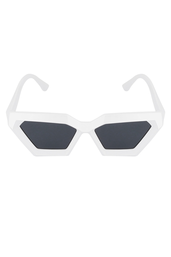 Gafas de sol angulares - blanco Imagen5