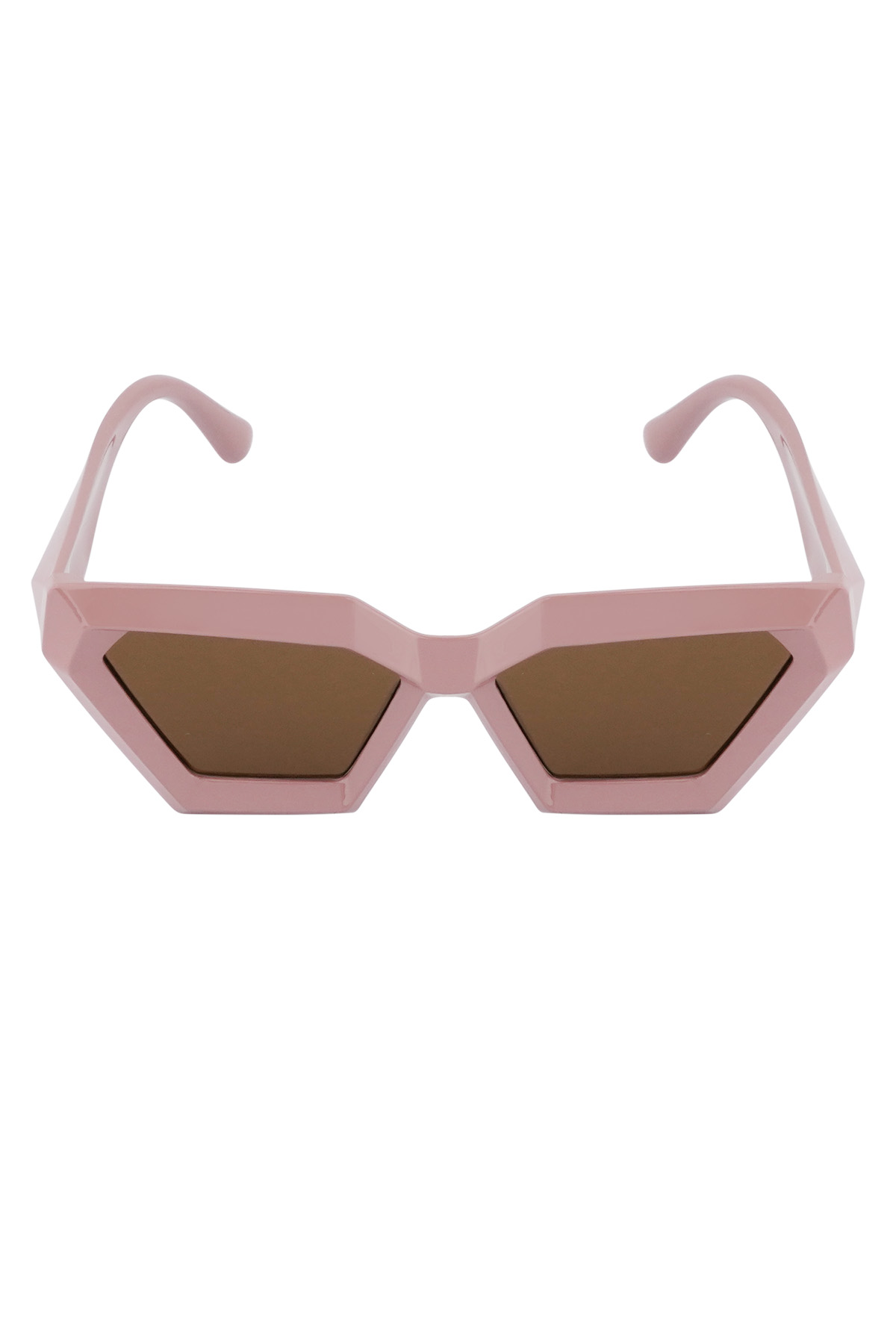Eckige Sonnenbrille – rosa  h5 Bild5
