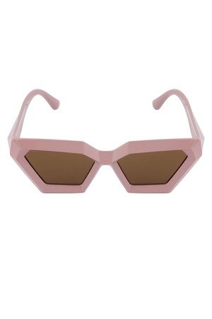 Eckige Sonnenbrille – rosa  h5 Bild5