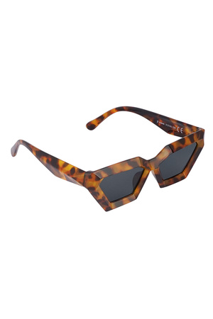 Angular sunglasses - brown  h5 
