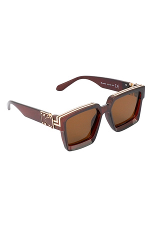 Parlak güneş gözlüğü - koyu kahverengi h5 