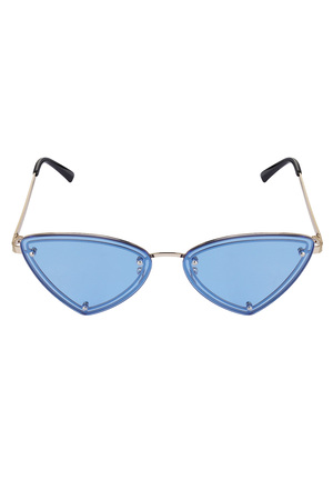 Retro party sunglasses - blue gold h5 Picture4