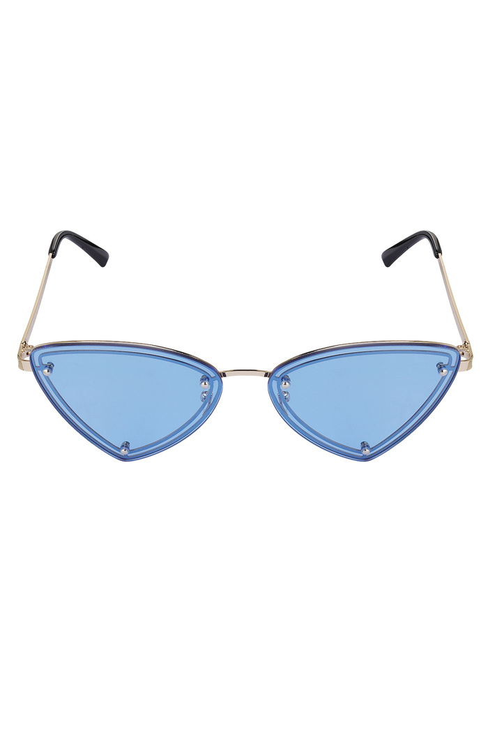 Retro party sunglasses - blue gold Picture4