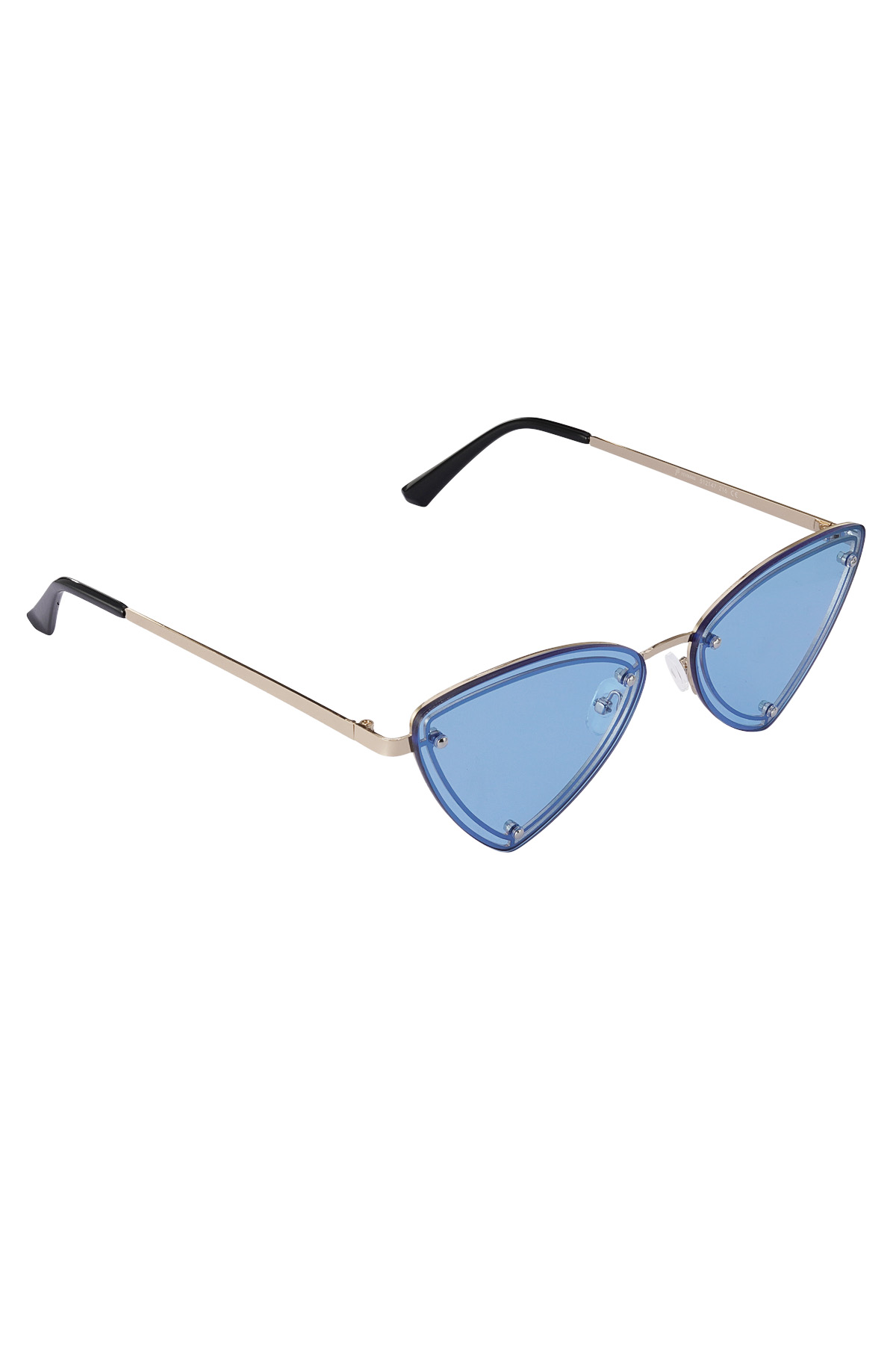 Retro parti güneş gözlüğü - mavi altın h5 