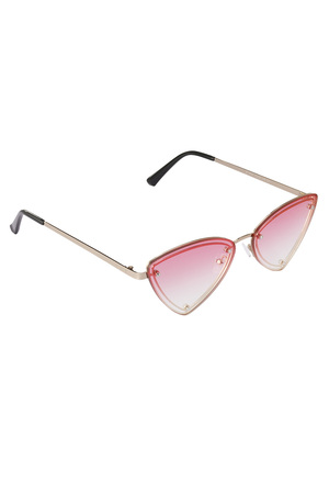 Retro party zonnebril - roze goud h5 