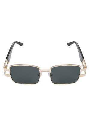 Sonnenbrille schlichtes Metall Essential - Schwarzgold h5 Bild4