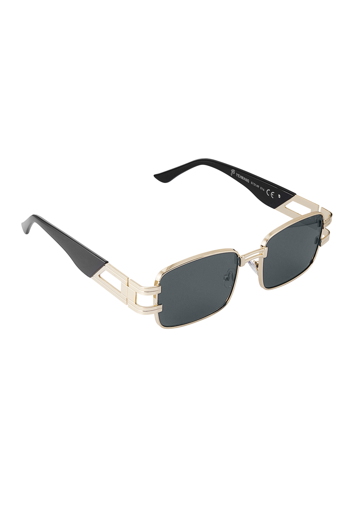 Sunglasses simple metal essential - black Gold color 2