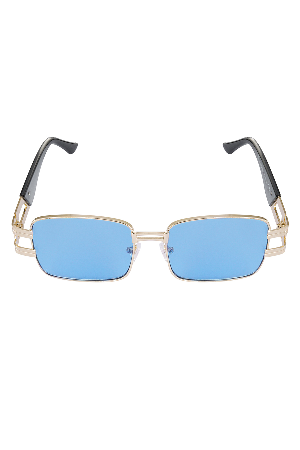 Güneş gözlüğü basit metal esaslı - mavi altın h5 Resim4